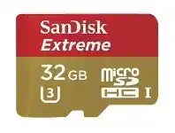 Officeworks SanDisk 32GB Extreme MicroSDXC Memory Card offer