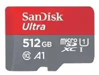Officeworks SanDisk 512GB Ultra MicroSDXC Memory Card offer