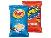Foodworks Thins, Samboy, French Fries or Natural Chips Co 150/175g offer