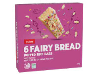 Coles Coles Puffed Rice Bar Fairy Bread 120g offer