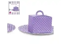 Cupcake Boxes - Polka Dot, Lavender 4 pk