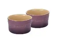 LivingStyles Chasseur La Cuisson 2 Piece Ramekin Set, Plum offer