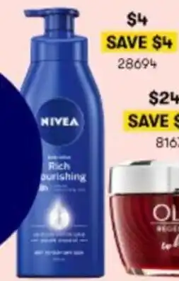 BIG W Nivea Rich Nourishing Body Lotion 28694 offer