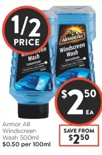 Foodworks Armor All Windscreen Wash 500ml offer
