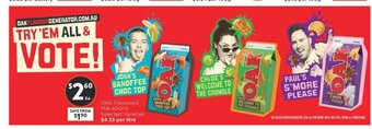 Foodworks OAK Flavoured Milk 600ml offer