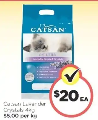 Foodworks Catsan Lavender Crystals 4kg offer