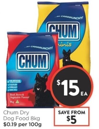 Foodworks Chum Dry Dog Food 8kg offer