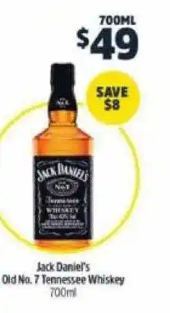 BWS Jack Dani'ls Old No 7 Tennessee Whiskey offer