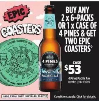 BWS 4 Pines Pacific Ale offer