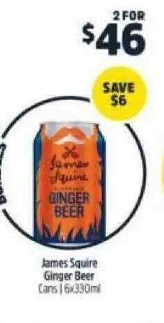 BWS James Squire Ginger Beer offer