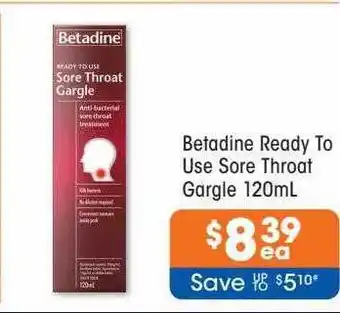 Good Price Pharmacy Betadine Ready To Use Sore Throat Gargle offer