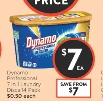 Foodworks Dynamo Professional 7 in 1 Laundry Discs 14 Pack offer