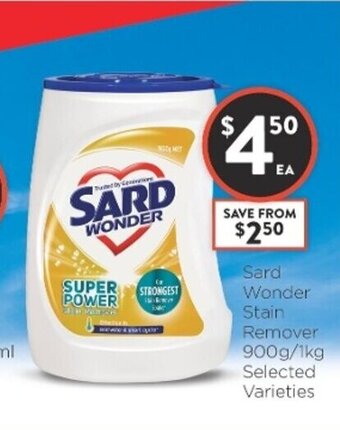 Foodworks Sard Wonder Stain Remover 900/1kg offer