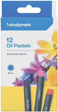 Officeworks Studymate 12 Pack Oil Pastels offer