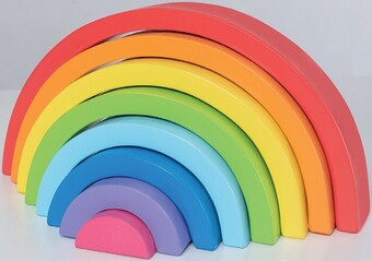 Officeworks Wooden Stacking Rainbow offer