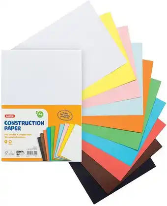 Officeworks Kadink 500 Pack A4 Construction Paper offer