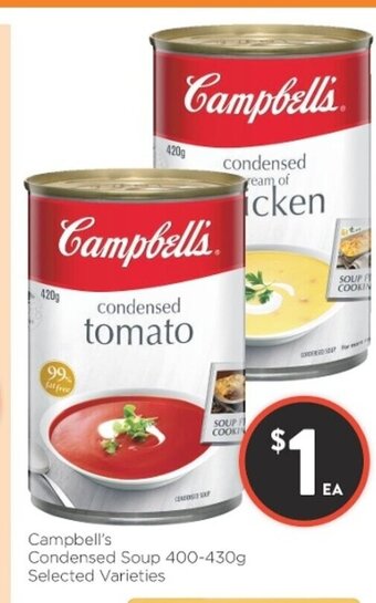 Foodworks Campbell's Condensed Soup 400-430g offer