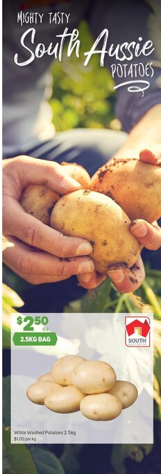 Foodland White Washed Potatoes 2.5kg offer