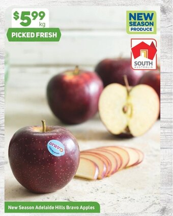 Foodland New Season Adelaide Hills Bravo Apples offer