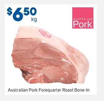 Foodland Australian Pork Forequarter Roast Bone-In offer