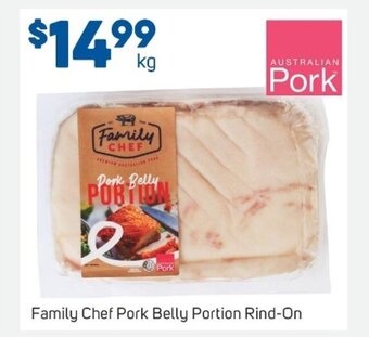 Foodland Family Chef Pork Belly Portion Rind-On offer