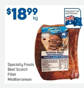 Foodland Specialty Foods Beef Scotch Fillet Mediterranean offer