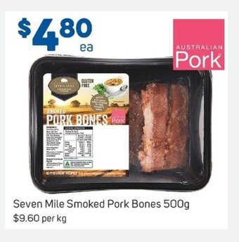Seven Mile Smoked Pork Bones 500g