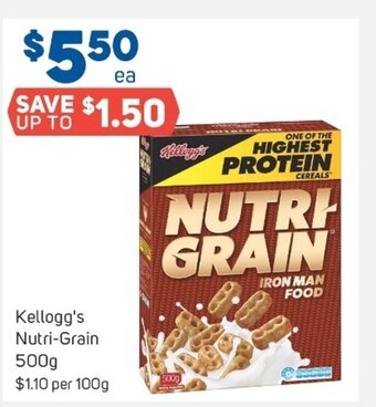 Foodland Kellogg's Nutri-Grain 500g offer
