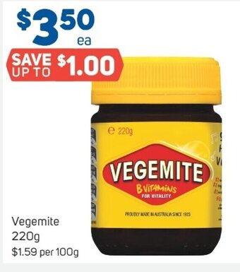 Foodland Vegemite 220g offer