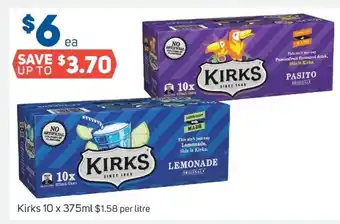 Foodland Kirks 10x 375ml offer