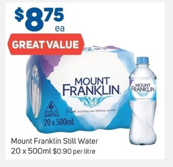 Foodland Mount Franklin Still Water 20x500ml offer