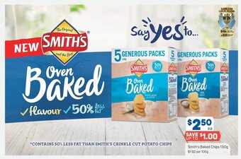 Foodland Smith's Baked Chips 130g offer