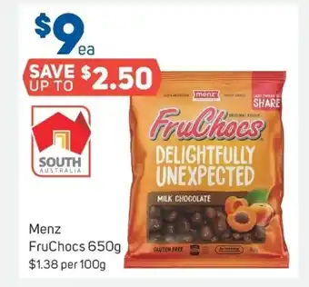 Foodland Menz FrucChocs 650g offer