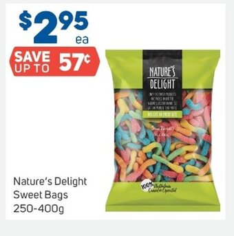 Foodland Nature's Delight Sweet Bags 250-400g offer