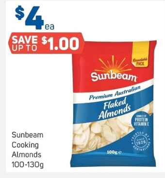 Foodland Sunbeam Cooking Almonds 100-130g offer