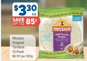 Foodland Mission Original Tortillas 12 Pack offer