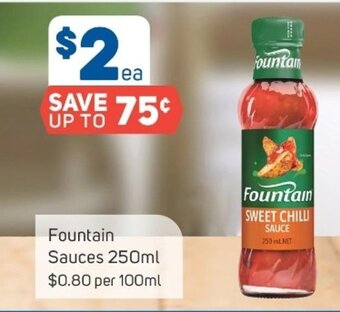 Foodland Fountain Sauces 250ml offer