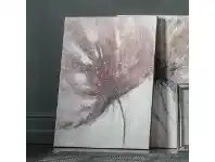 LivingStyles Flame Bud Hand Painted Canvas Wall Art, Left, 120cm offer