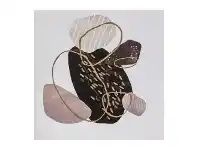 LivingStyles Pebble Illusion Stretched Abstract Canvas Wall Art Print, No.2, 60cm offer