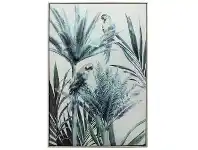 LivingStyles Suzy Macaw Palm Framed Hand Painted Canvas Wall Art, Left, 120cm offer