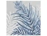 LivingStyles "Azure Palm" Stretched Hand Painted Canvas Wall Art, No.2, 80cm offer