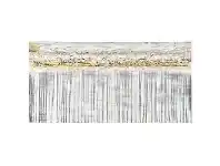 LivingStyles "Silver Linings" Stretched Hand Painted Abstract Canvas Wall Art, 120cm offer
