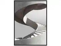 "Architectural Aesthetics" Framed Canvas Wall Art Print, Cyclone Stair, 110cm