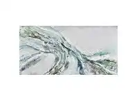 LivingStyles "Vortex" Stretched Hand Painted Abstract Canvas Wall Art, 120cm offer