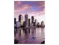 LivingStyles "Attractive Places" Framed Canvas Wall Art Print, Brisbane Sunset, 110cm offer