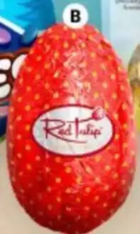 BIG W Red Tulip Easter Egg 50g 69585 offer