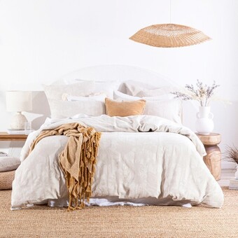 Pillow Talk Elena Natural Quilt Cover Set by Habitat offer