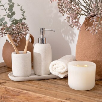 Pillow Talk Sahara Bathroom Accessories by Habitat offer