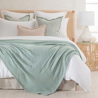 Pillow Talk Softer Than Silk 340gsm Cotton Bamboo Blanket by Habitat offer
