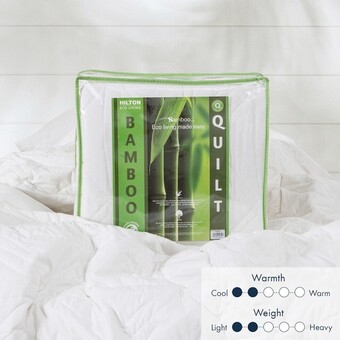 Pillow Talk Eco Living Luxury 350gsm Bamboo Quilt by Hilton offer